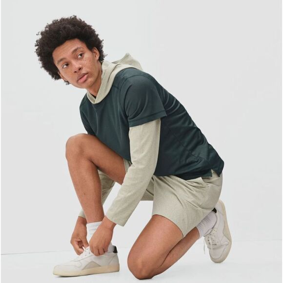 Everlane Sport T-Shirt Mens Size Small Evergreen Short Sleeve Athletic Mesh NEW - Picture 1 of 10